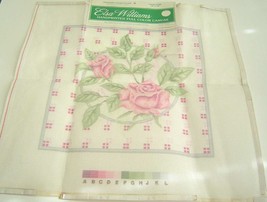 Elsa Williams Burgundy Rose Pillow 23266 Hand Printed Needlepoint Canvas 14 X 14 - $29.99