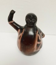 Peru Peruvian Chulucanas Figure Man Folk Art Pottery Sculpture Dancer 4.... - $59.90