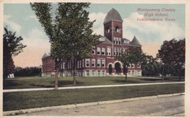 Montgomery County High School Independence Kansas KS 1916 Postcard E19 - $5.93