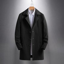 Spring Autumn Windbreaker British Style Male Vintage Coat Business Casual Thin K - £181.61 GBP