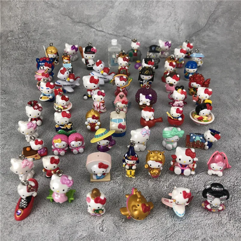Mini Hello Kitty Cat Christmas Animal Action Figure Anime Figures Toy Hobbies - £14.97 GBP+