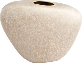 Vase Cyan Design Pebble Round Olive Glaze Green Ceramic - £127.87 GBP