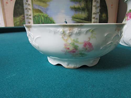 Jean POUYAT France 2 Beautiful Pieces A Bow and Cookie JAR Roses Molded Original Item image 8