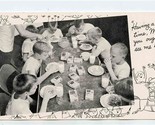Kellogg Cereal Postcard Boys at Camp Having a Swell Time You Ought See M... - $11.88