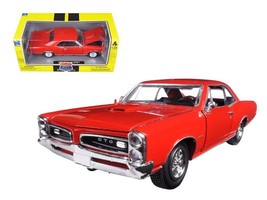 1966 Pontiac GTO Red &quot;Muscle Car Collection&quot; 1/25 Diecast Model Car by N... - $39.28