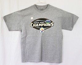 NEW w/ HOLO NWT Reebok Pittsburgh Steelers Super Bowl XLIII T-Shirt LARGE L - £15.54 GBP