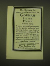 1902 Gorham Silver Polish Ad - The Gorham Co. desires to call attention to - $18.49