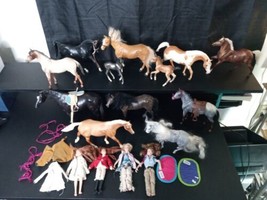 HUGE Vintage Breyer Horse Lot Of 12 With (4) Dolls And Accessories!! Foals  - $149.00