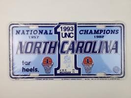 New Sealed 1993 UNC Tarheels National Championship vanity License Plate tin - $14.25
