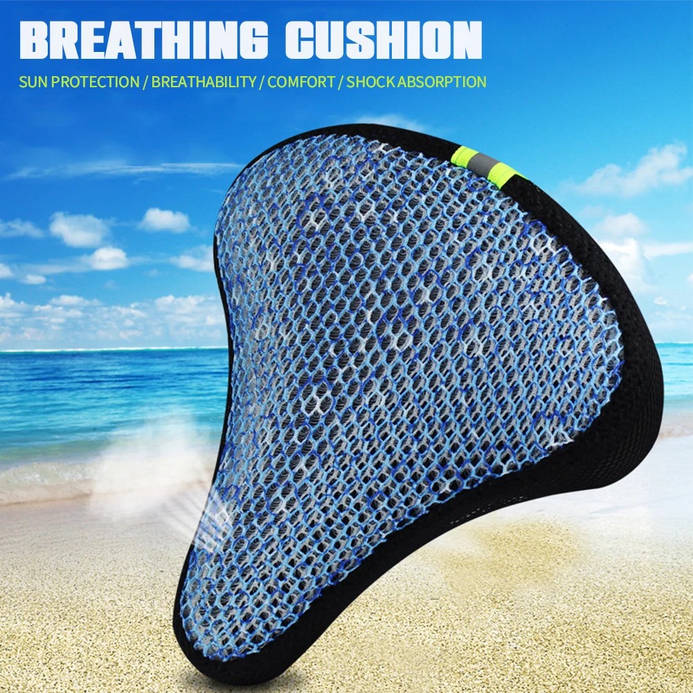 Le cover 3d soft bike seat cover cycling silicone seat cushion saddle cover for bicycle thumb200