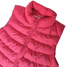 Gap Cold Control Puffer Vest Size Medium Pink Zip Up Quilted Windproof - $24.26