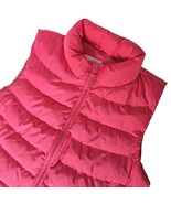 Gap Cold Control Puffer Vest Size Medium Pink Zip Up Quilted Windproof - $33.28 CAD
