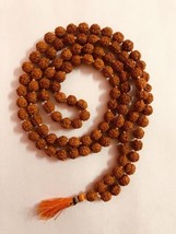 5 Mukhi RUDRAKSH Rudraksha Original Mala ROSARY 108+1 Prayer Beads 7-8 mm - $16.38