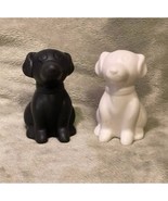 Refined Rustic Sitting Dog Smooth Glazed Resin Salt &amp; Pepper Shakers- NEW - $18.89 CAD