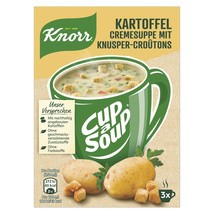 Knorr HOT MUG Instant Soup: Cream of POTATO -Pack of 3 sachets -FREE SHI... - £6.22 GBP