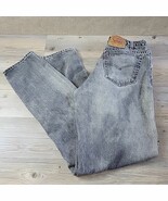 Vintage Levis 550 Jeans Mens 36x36 (33x35)-Actual Black Tall Relaxed Fit... - $39.99