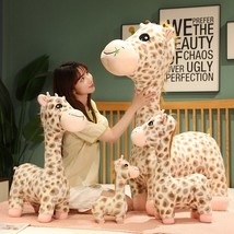 Cartoon Giraffe Plush Toys Cute Deer Plush Toys Stuffed Soft Animal Pillow Appea - £15.60 GBP