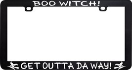 Boo Witch Get Outta Da Way Wicca Pagan Magic License Plate Frame Holder - £5.43 GBP