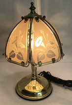 Vintage Tiffany Style Stained Glass Small Lamp 11” Very Rare COLLECTIBLE-SHIP24H - £216.63 GBP