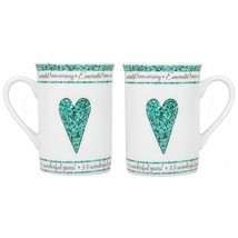 Beautifully Designed 55Th Emerald Wedding Anniversary Set Of Ceramic Mug... - £43.82 GBP