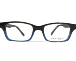 Miraflex Kinder Brille Rahmen YAMI C.W Brown Blau Rechteckig 47-17-130 - £41.02 GBP