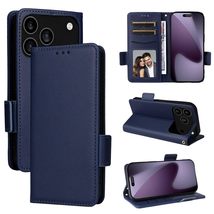 Generic case for iPhone 16 Plus (Color: Darkblue) Leather Wallet Side Cl... - $53.39