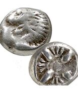LION/Stellate, incuse square. Miletos, Ionia. 500 BC. Greek Silver Diobo... - $160.55