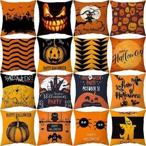 Home Cartoon Pumpkin Bat Ghost Pillowcase Horror Party  for  Halloween - £6.98 GBP+