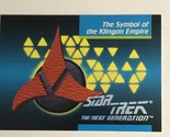 Star Trek Next Generation Trading Card 1992 #79 Symbol Of The Klingon Em... - $1.97