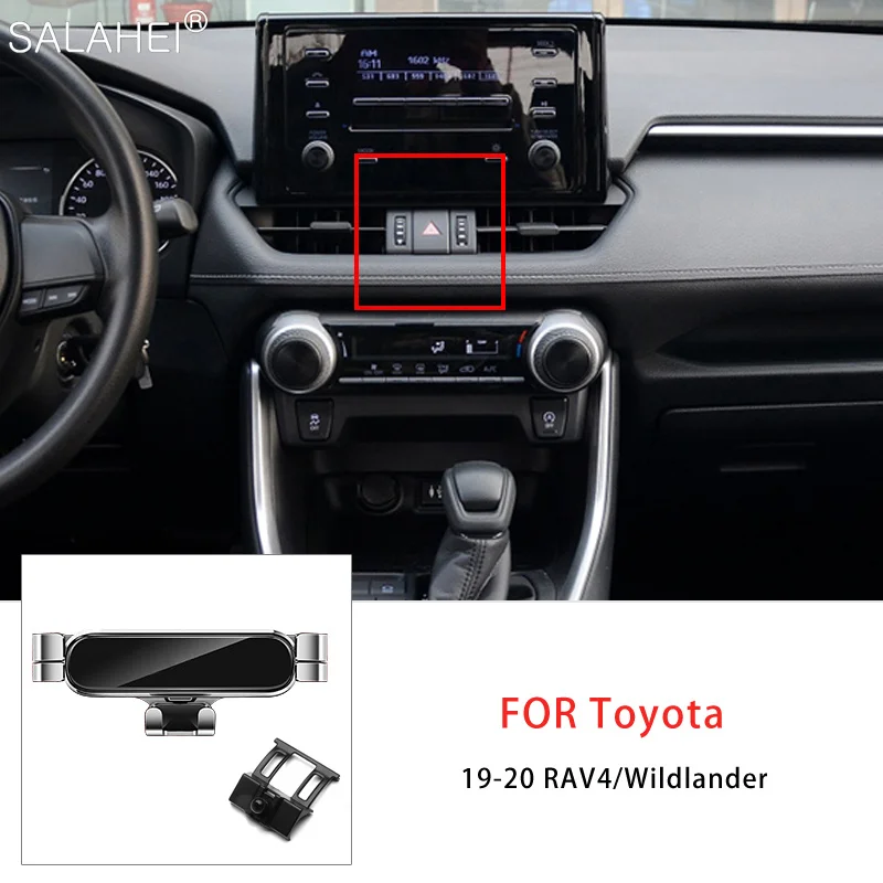Gravity Adjustment Car Mobile Phone Holder For Toyota RAV4 XA50 2019 2020 2021 - £15.77 GBP