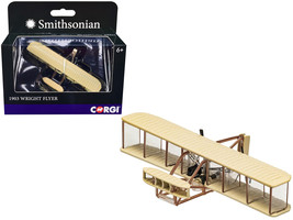 1903 Wright Flyer Aircraft w Pilot Figure Smithsonian Series Diecast Mod... - $27.76