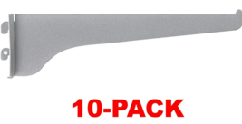STANDARD SHELF BRACKET 10&quot;, TITANIUM - KNAPE &amp; VOGT 180-TI-10 (10-PACK) - $28.70