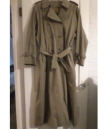 Vintage Burberry Women&#39;s Trench Coat Belt Gabardine Nova Check Womens 12... - £391.08 GBP