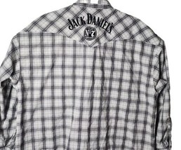 Jack Daniels Men XXL Wranglers Button Down Long Sleeve White/Black Weste... - $31.07