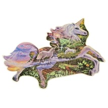 SureLox Mystic Unicorn Shaped 650 Piece Jigsaw Puzzle 3 feet Completed - £9.43 GBP