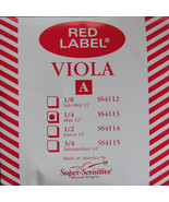 Viola String A 1/4 Mini 12&quot; SS4113 Red Label Super Sensitive Music Instr... - £12.49 GBP