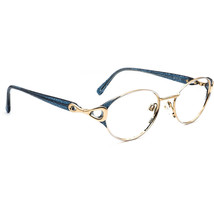 Silhouette Eyeglasses M 6407 /80 V 6054 Gold/Blue Oval Frame Austria 52[... - $89.99