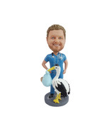 Custom Bobblehead Gynecologist Deliverying a Baby Standing With Stork - ... - $100.00