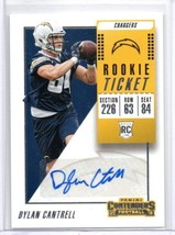 DYLAN CANTRELL RC Auto Rookie Ticket 2018 Contenders #188 Chargers Texas Tech - £3.13 GBP