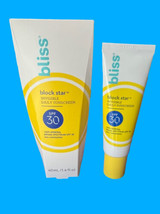 BLISS Block Star Daily Mineral Sunscreen 1.4 oz NIB - $21.68