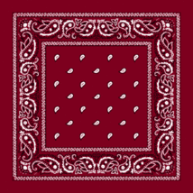 Burgundy - 6Pcs Paisley Print Bandana 100%Cotton Cover Head Warp Scarf - £17.67 GBP