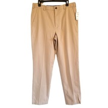 Brooks Brothers Clark Men&#39;s Size W34/L34 Beige Pleated Casual Pants - £42.05 GBP