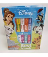 Disney Best Friends 12 Board Books Dumbo Bambi Moana Multicolor New Sealed - £19.42 GBP