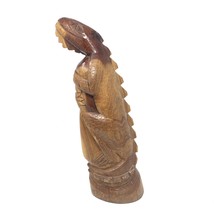 Wooden Iguana Lizard Statue Hand Carved Gecko Folk Art 15 Inch Vintage Signed - £44.30 GBP