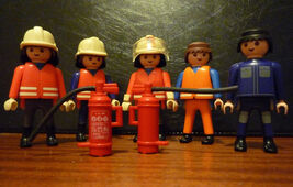 * * Playmobil firemen figures * * - $18.38