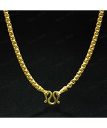 Necklace Chain Bone Snake 18K 22K 24K Thai Baht Yellow Gold Plated Women... - £28.18 GBP