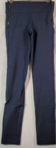 Zara Trafaluc Activewear Pants Womens XS Navy Skinny Leg Medium Wash Side Zipper - £12.00 GBP
