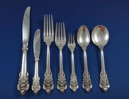 Grande Baroque by Wallace Sterling Silver Flatware Set For 8 Service 58 ... - £2,325.47 GBP