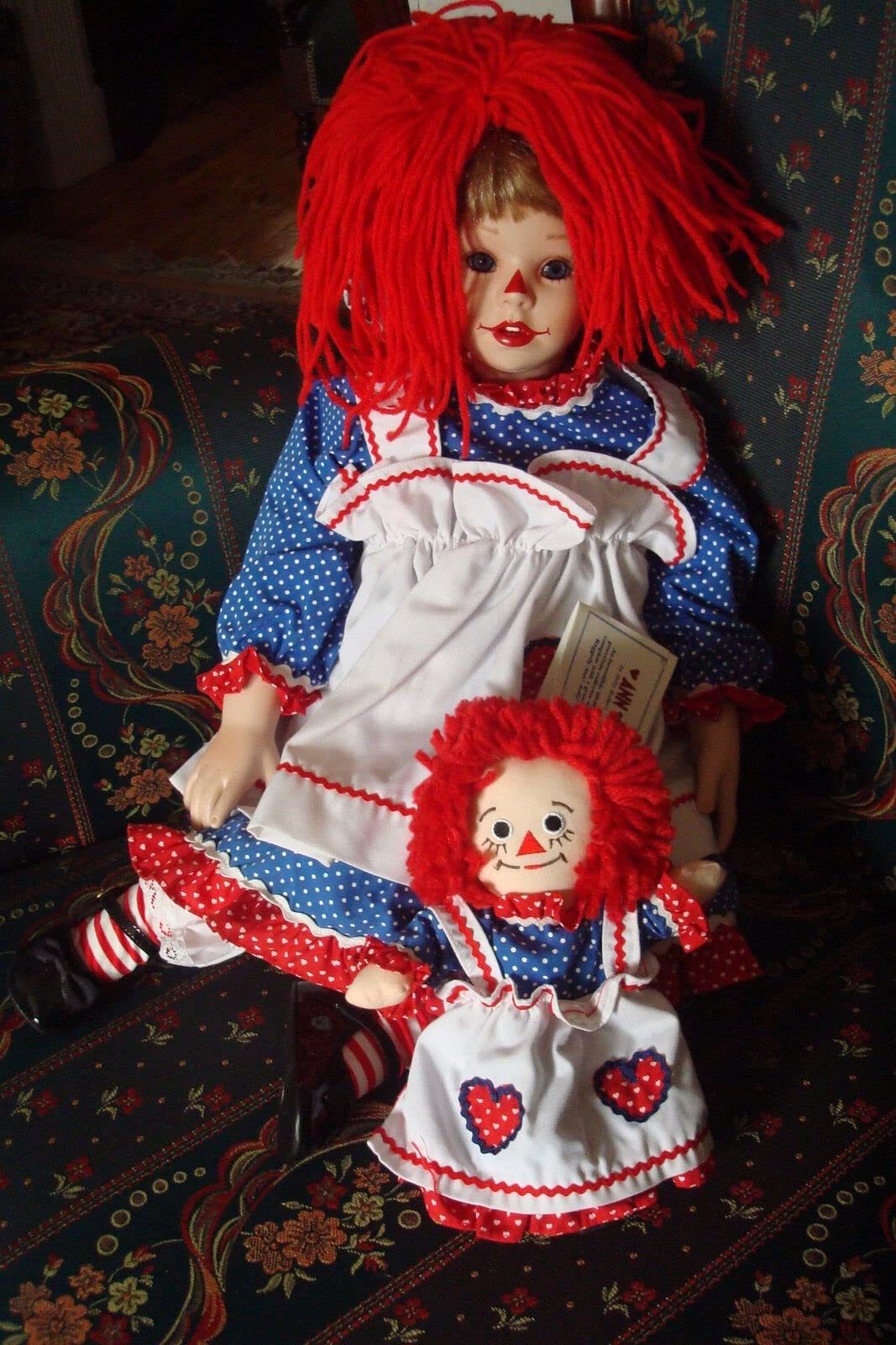 Raggedy Ann Doll from Danbury Mint by Artist Kelly RuBert 1996, 22&quot; - $112.69