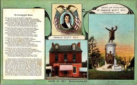 Washington DC Souvenir Vintage Postcard Francis Scott Key Mansion Monume... - £2.98 GBP